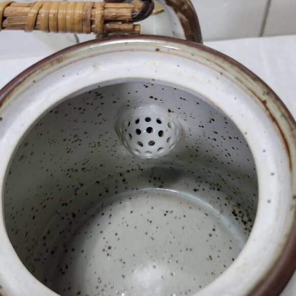 Vintage Otagiri Autumn Stoneware Tea Set | Teapot & 6 Cups | Retro MCM Japan - Picture 9 of 16